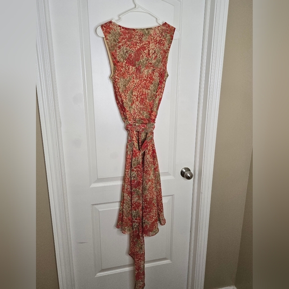 138. Lauren Ralph Lauren Cowl-Neck Floral Dress – Size 12 - Picture 5 of 12